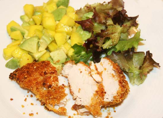 corn_flake_chicken_breast_avocad_mango_salsa