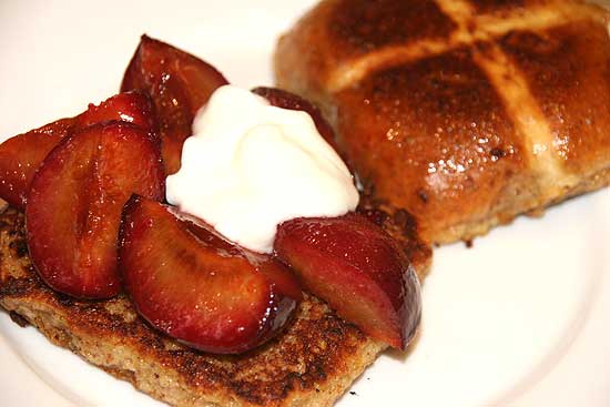 french_toasted_hot_cross_buns_plums