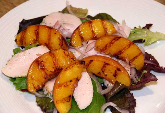 Griddled_peach_smoked_chicken_salad