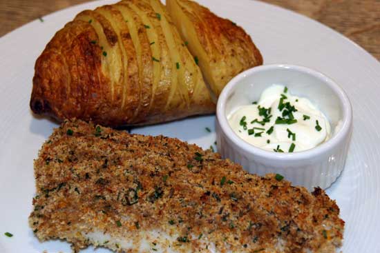 orange_chive_crumb_cod_hasselback_potatoes