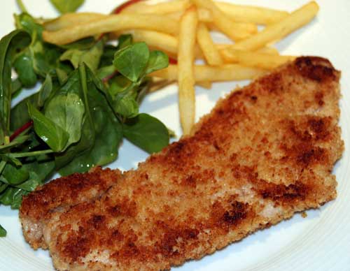 peppered_pork_schnitzel_pea_shoots