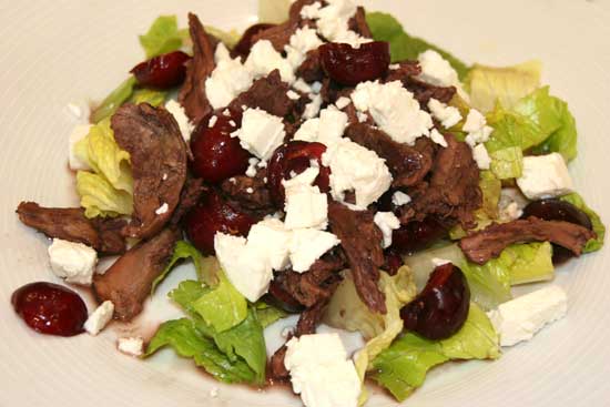 Roast_ Duck_Leg_Cherry_Lettuce_Feta_Salad