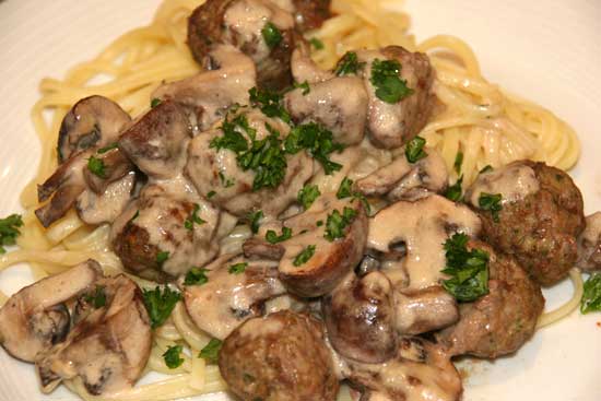 roasted_veal_meatballs_mushrooms_parmesan_cream