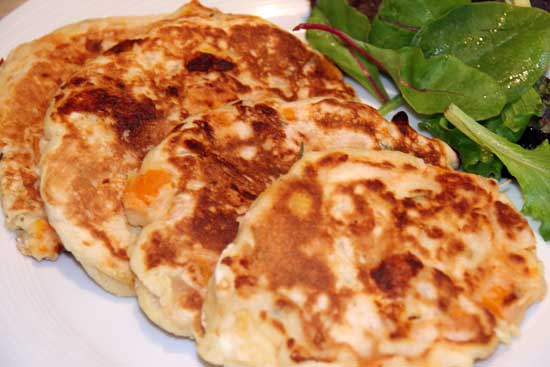 squash_goats_cheese_rosemary_pancakes