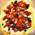 Polenta pizza with sprouting broccoli and mozzarella