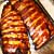 Oven roasted aromatoc ribs with bourbon and orange glaze